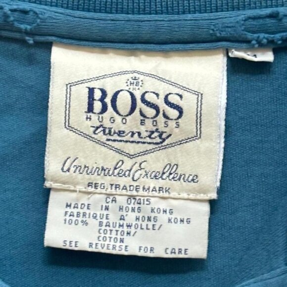 Vintage Hugo Boss LS Polo - Minimalist Designer - Fall Style - Picture 3 of 4